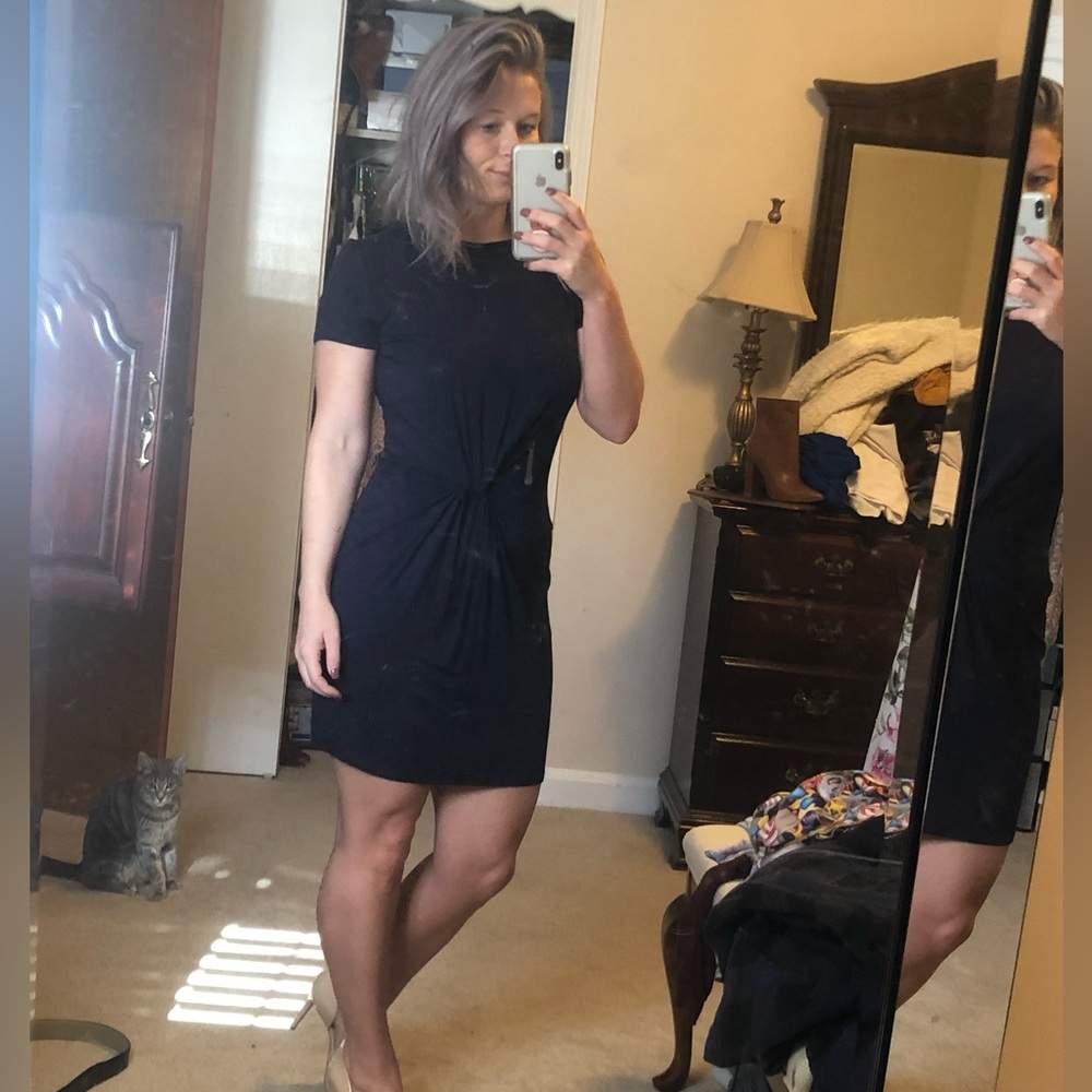 Elegant Navy Dress